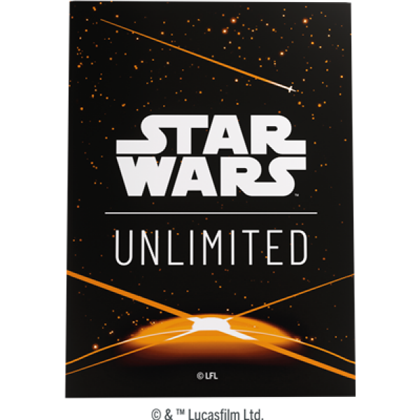 Art Sleeves Card Back Orange - Star Wars Unlimited